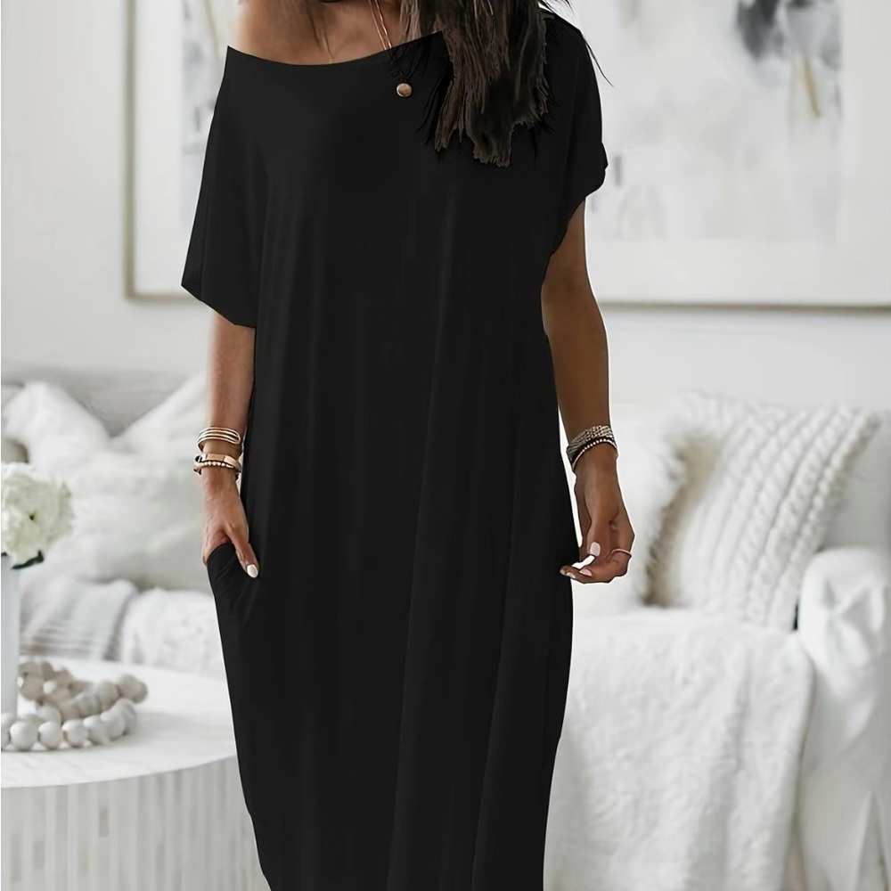 Stylish Black Off-Shoulder Dress